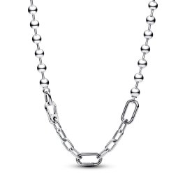 Sterling silver bead and link necklace | Official Pandora™ Malta