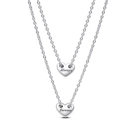 Forever Always Splittable Heart Collier Necklaces Official