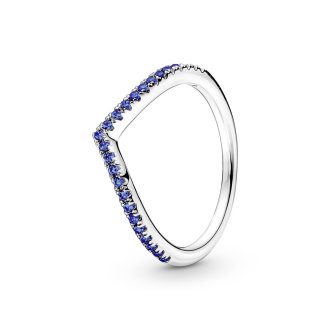 Pandora Timeless Wish Sparkling Blue Ring