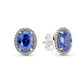 Sparkling Statement Halo Stud Earrings