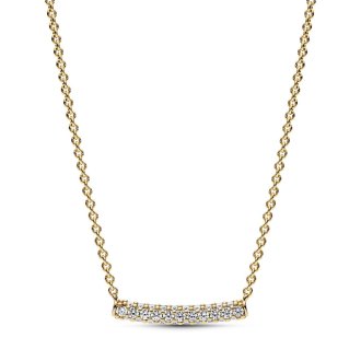 Pandora Timeless Pav? Single-row Bar Collier Necklace