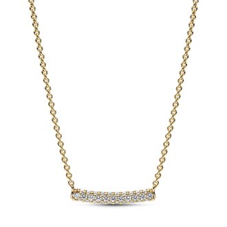 Pandora Timeless Pavé Single-row Bar Collier Necklace