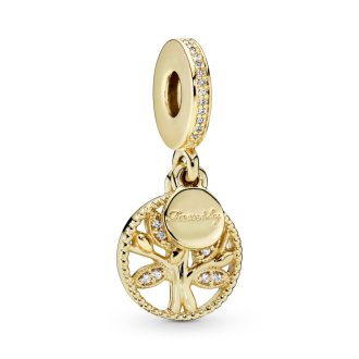 Sparkling Family Tree Dangle Charm