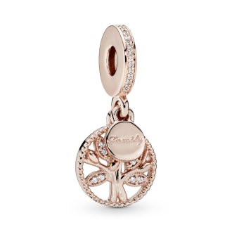 Sparkling Family Tree Dangle Charm