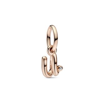 Letter u Script Alphabet Dangle Charm