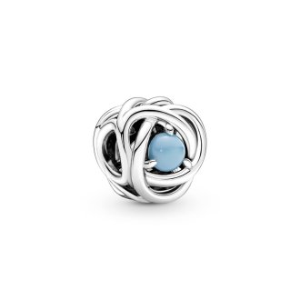 December Birthstone Eternity Circle Charm
