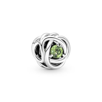 August Birthstone Eternity Circle Charm