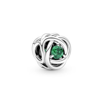 May Birthstone Eternity Circle Charm