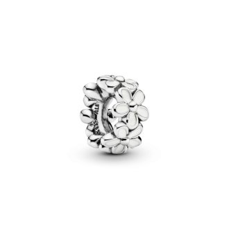 White Daisy Flower Spacer Charm
