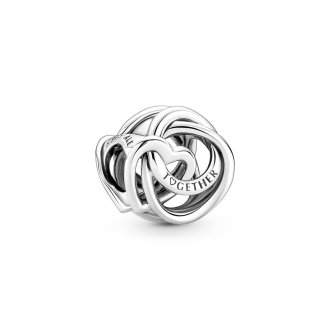 Family Always Encircled Heart Charm