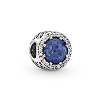 Sparkling Dark Blue Charm