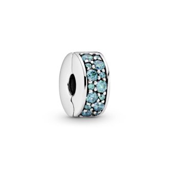 Teal Pavé Clip Charm