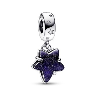 Celestial Galaxy Star Murano Dangle Charm