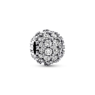 Sparkling Pavé Round Charm