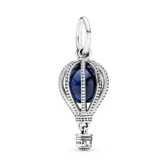 Blue Hot Air Balloon Travel Charm
