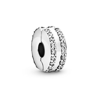 Double Lined Pavé© Clip Charm