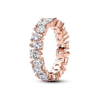 Alternating Sparkling Band Ring