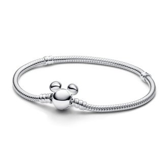 Disney Mickey Mouse Clasp Moments Snake Chain Bracelet