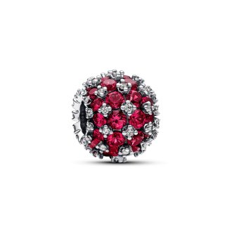 Sparkling Pavé© Round Pink Charm