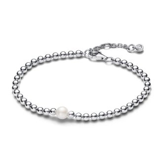 Treated Freshwater Cultured Pearl & Beads Bracelet