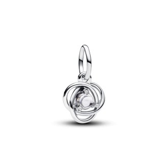 Clear Eternity Circle Dangle Charm