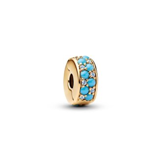 Aqua Blue Clip Charm