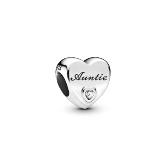 Auntie Love Heart Charm