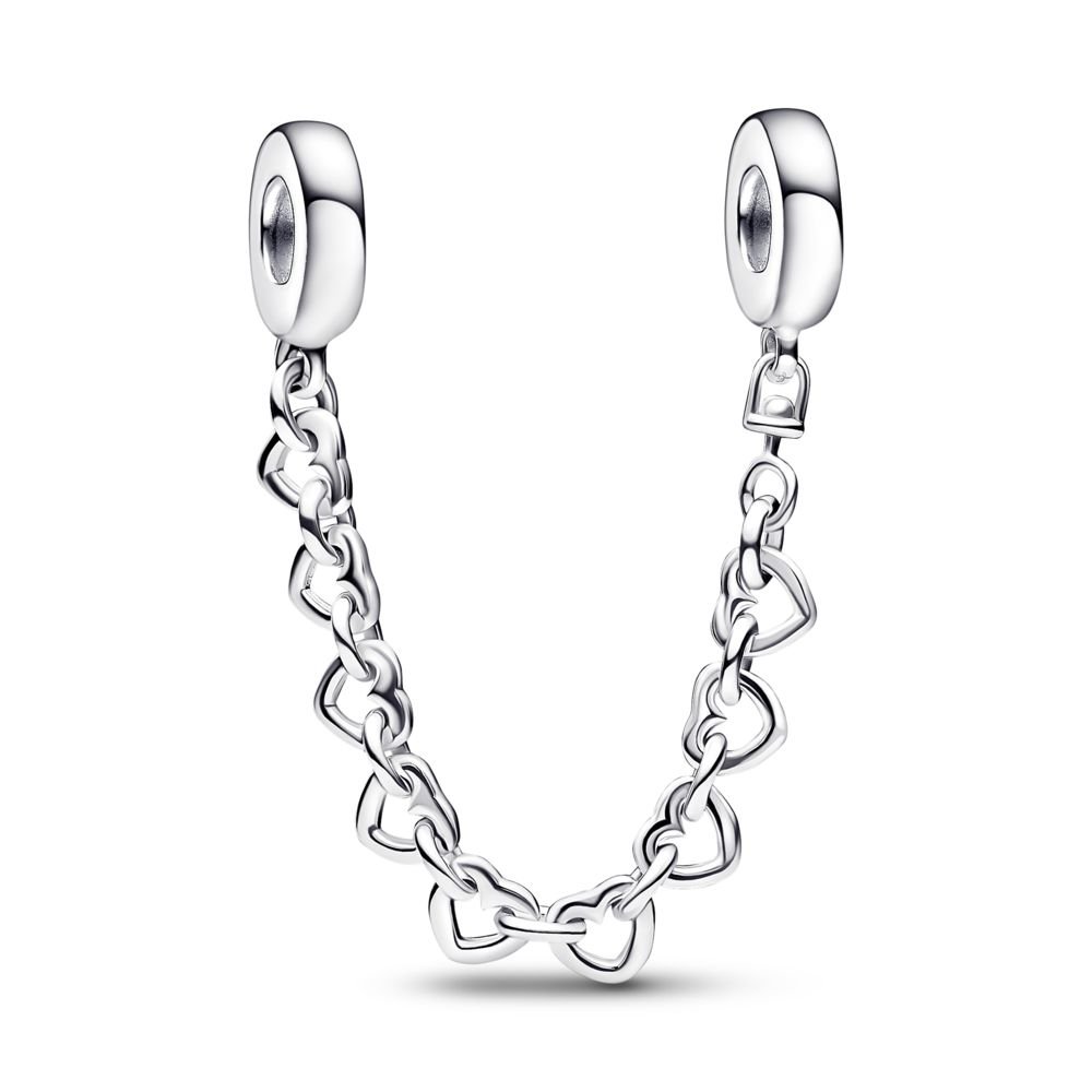 Linked Hearts Safety Chain | Official Pandora™ Malta