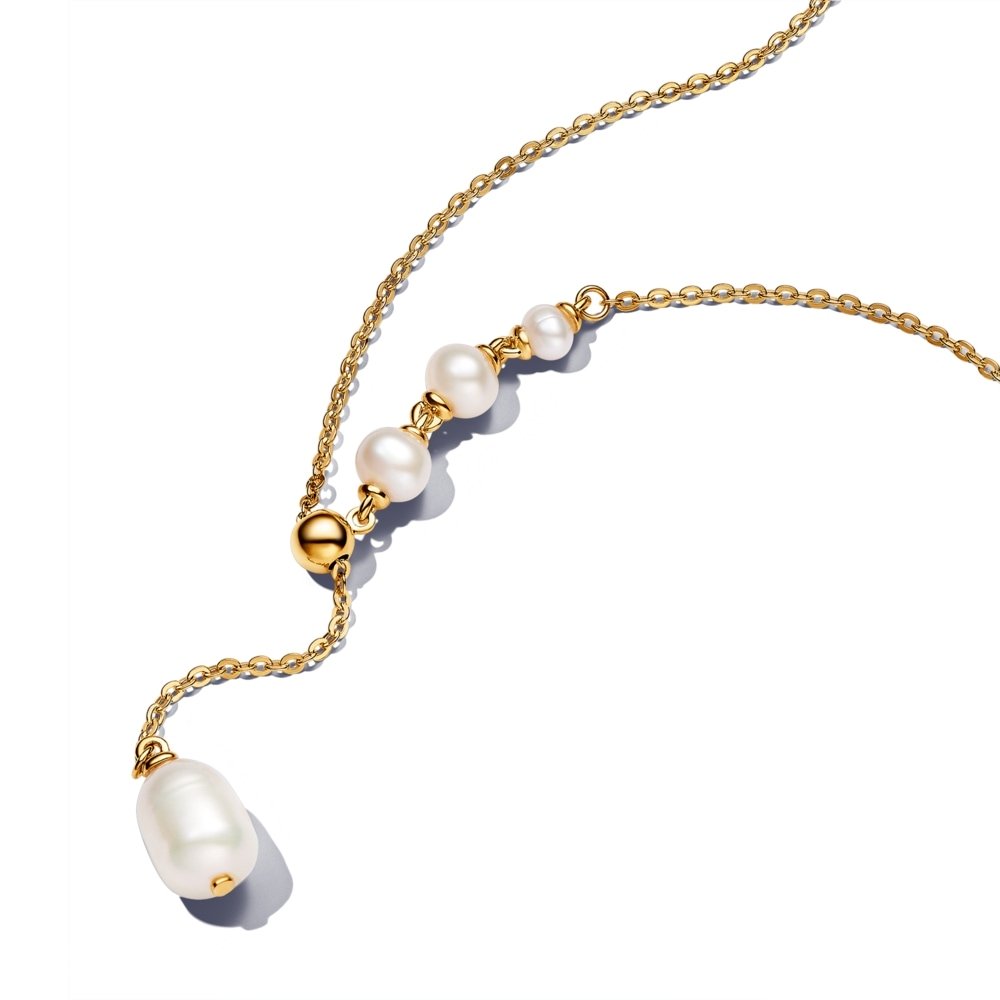 Treated Freshwater Cultured Pearl Drop Necklace | Official Pandora