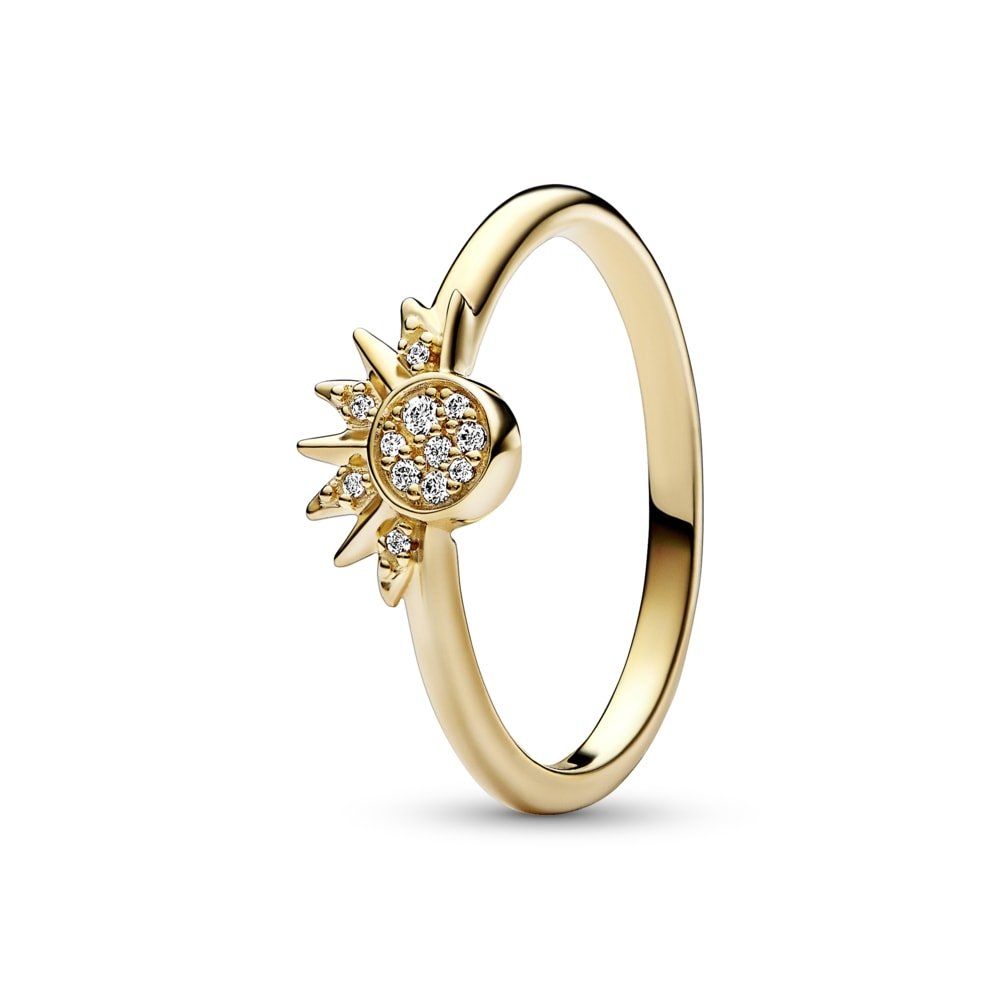 Celestial Sparkling Sun Ring | Official Pandora™ Malta