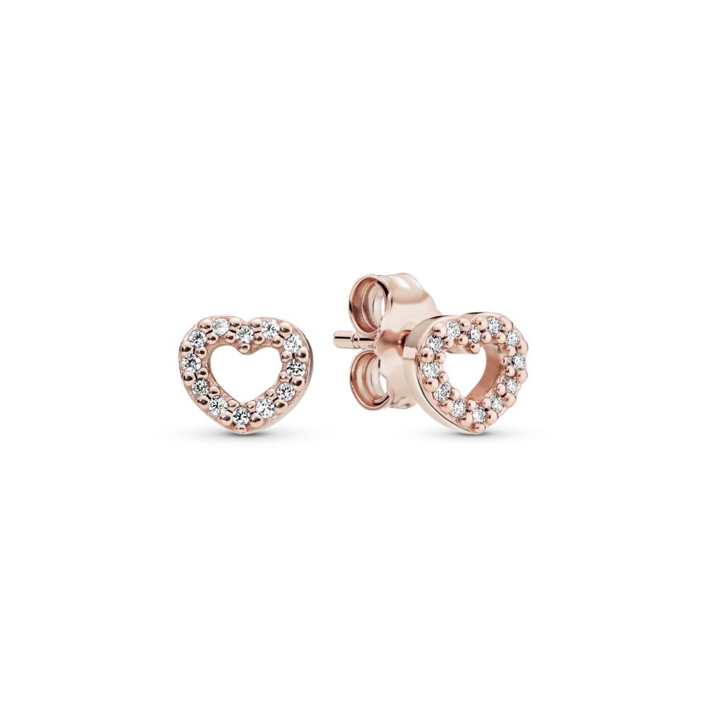 Open Heart Stud Earrings Official Pandora™ Malta