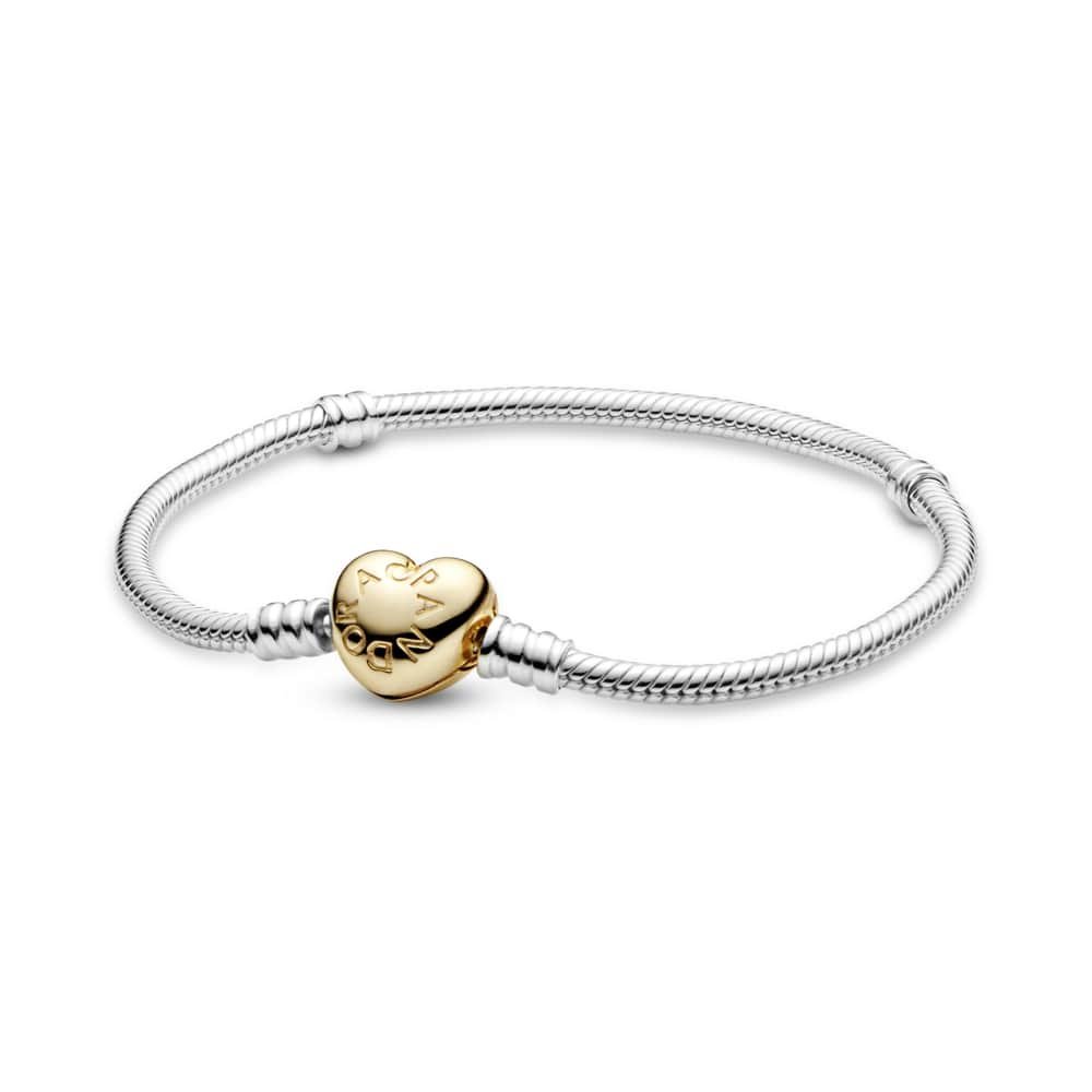 Heart Clasp Snake Chain Bracelet | Official Pandora™ Malta