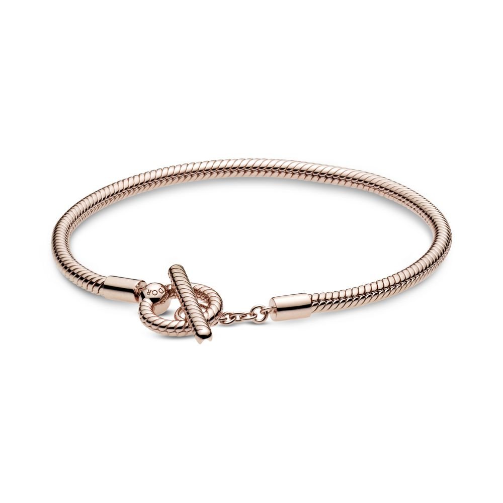 Pandora Moments T-Bar Snake Chain Bracelet | Official
