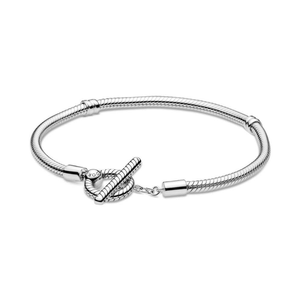 Pandora Moments T-Bar Snake Chain Bracelet | Official Pandora™ Malta