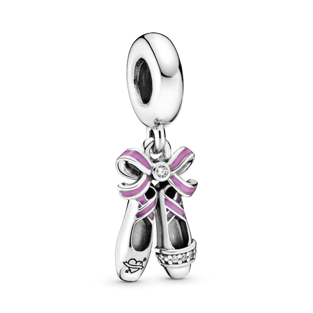 Pink Ballerina Shoes Dangle Charm | Official Pandora™ Malta