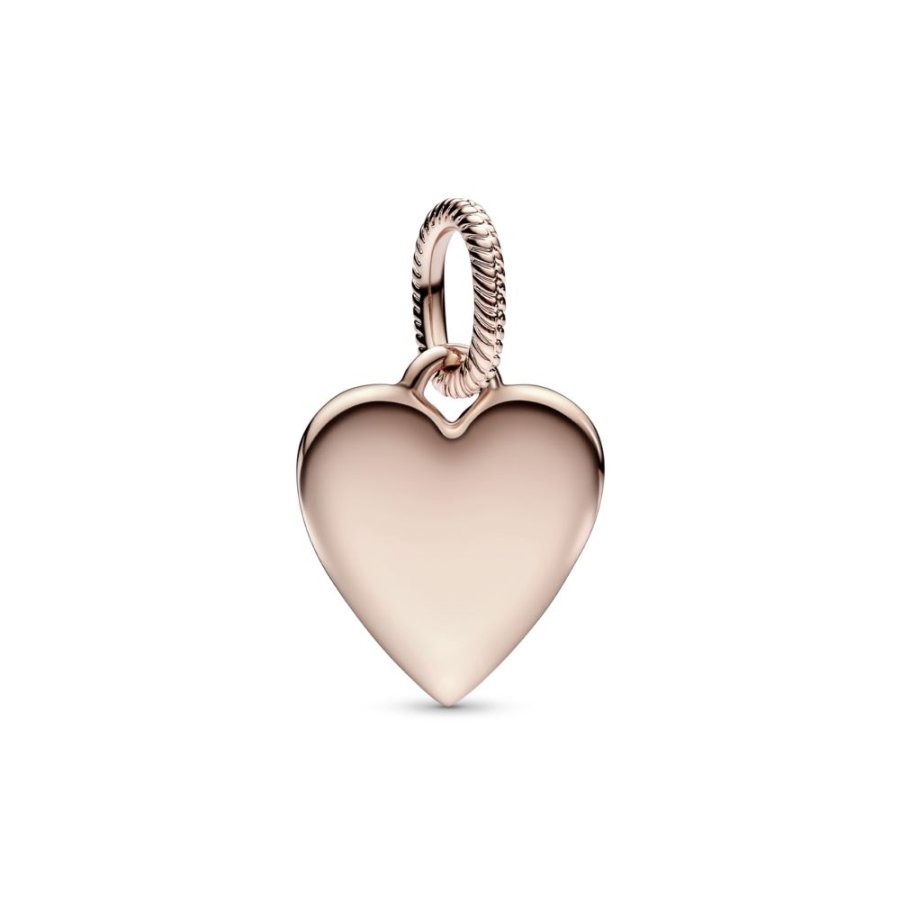 Wing Charm Rose Love Guidance Pendant Charm Rose Gold Vermeil