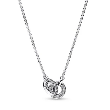 Pandora Signature Intertwined Pavé Pendant Necklace | Official