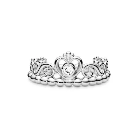 Pandora ring crown silver top