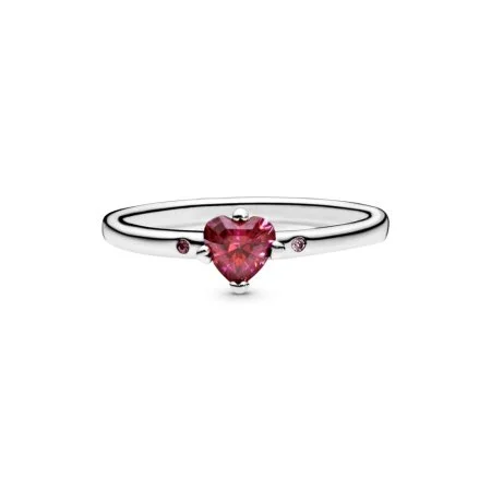 Sparkling Red Heart Ring Official Pandora Malta