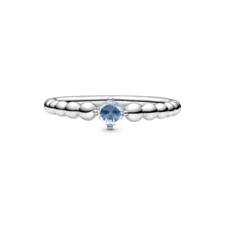 March Birthstone Beaded Ring Official Pandora Malta