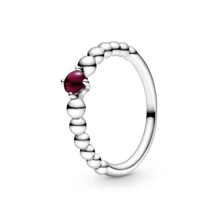 January Birthstone Beaded Ring Official Pandora Malta