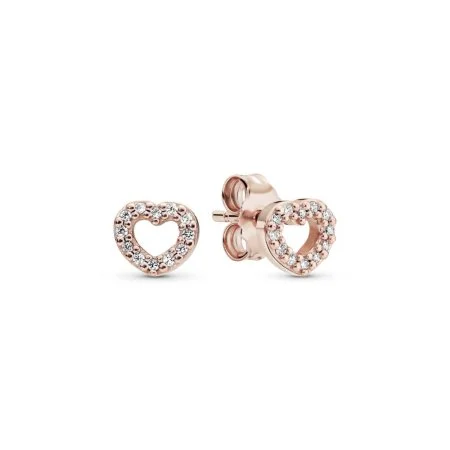 Open Heart Stud Earrings Official Pandora™ Malta