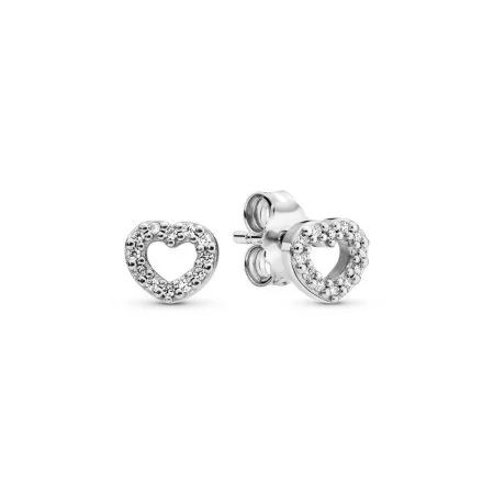 Open Heart Stud Earrings Official Pandora™ Malta