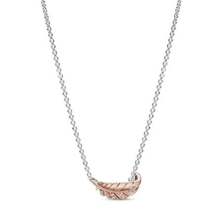 Pandora rose gold necklace chain store