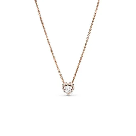 Sparkling Heart Collier Necklace Official Pandora™ Malta
