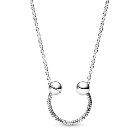 Pandora Moments U-shape Charm Pendant Necklace Official Pandora