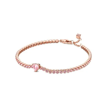 Sparkling Heart Tennis Bracelet Official Pandora™ Malta