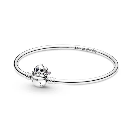 Pandora Moments Disney Stitch Biting Clasp Bangle Official