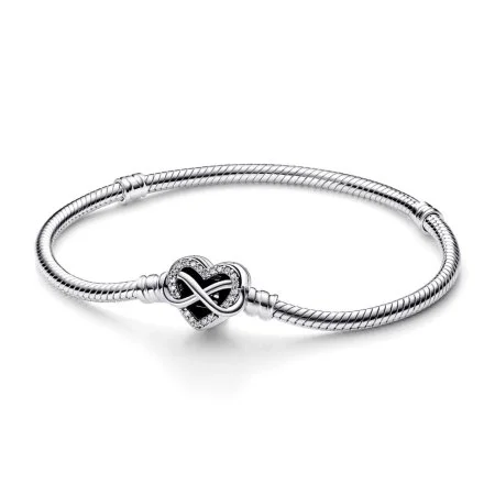 Pandora Moments Sparkling Infinity Heart Clasp Snake Chain