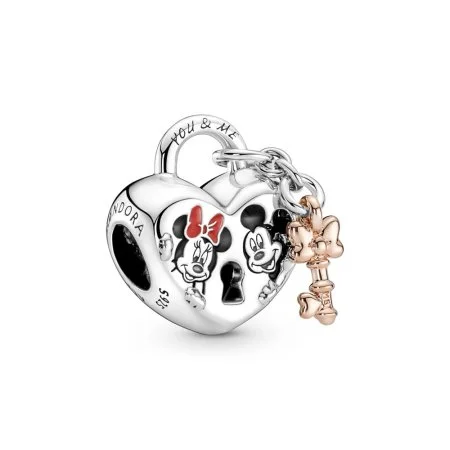 Disney Mickey Mouse Minnie Mouse Padlock Charm Official